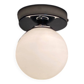 Small wall light ceiling light antique globe opaline glass white 12 cm