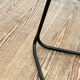 Bar stool in steel and oak