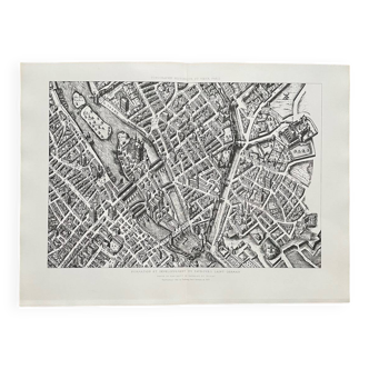 Old map of Paris - Saint Germain des Près