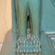 Antique hand-carved console circa 1880 with a marble top.