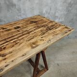 Antique trestle table XXL garden table 89 x 308 cm