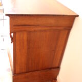 Commode Louis Philippe en noyer massif