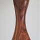 Sculptural pepper mill olive wood and brass vintage design