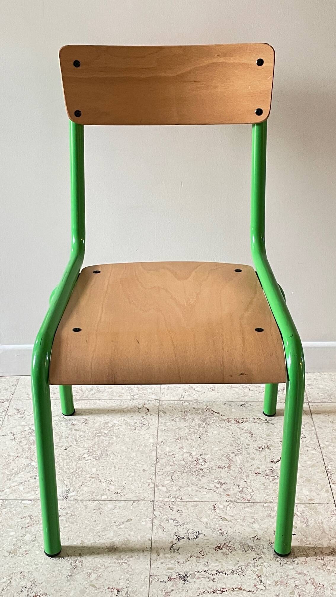 CHAISE d'Ecole pour KIDS Verte VINTAGE