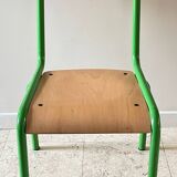 CHAISE d'Ecole pour KIDS Verte VINTAGE