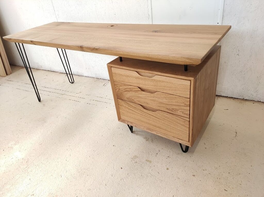 Solid oak desk