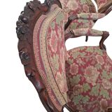 Coppia di Poltrone d'Epoca - Stile Luigi XV (Anni '60) in Pregiato Ciliegio