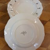 12 old Digoin and Sarreguemines soup plates