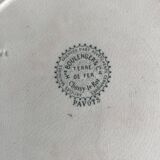 Old iron earth dish, Pavot model