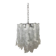 Italian murano glass chrome metal frame sputnik candlestick