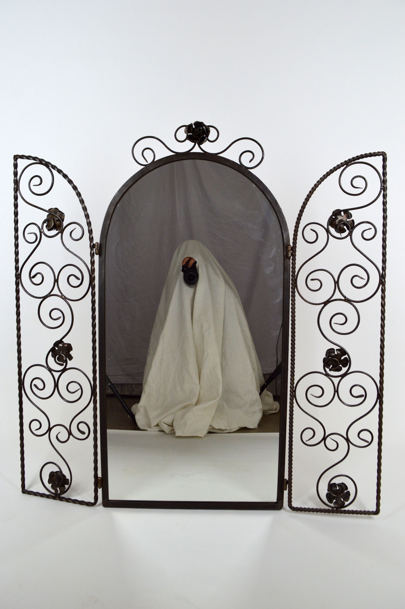 Miroir art déco en forme d'arche 48x100cm