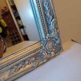 Miroir Bois et Stuk Argenté