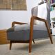 Fauteuil vintage des années 50-60