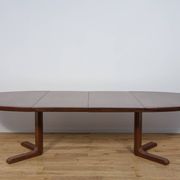 Mid-Century Oval Rosewood Extending Dining Table by Skovby, Denmark, 1960s