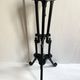 Napoleon III stool in blackened carved wood, 19th century
