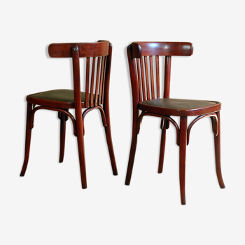 Paire de chaises bistrot Thonet des années 30