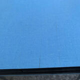 Blue formica table Sogemap 1960