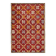 1970s Vintage Turkish Hand-Knotted Wool Cotton Red Area Rug 188x277