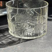 Biscuitier cristal taillé et métal argenté F. W. Quist (1831-1903)