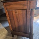 Empire period walnut chest of drawers