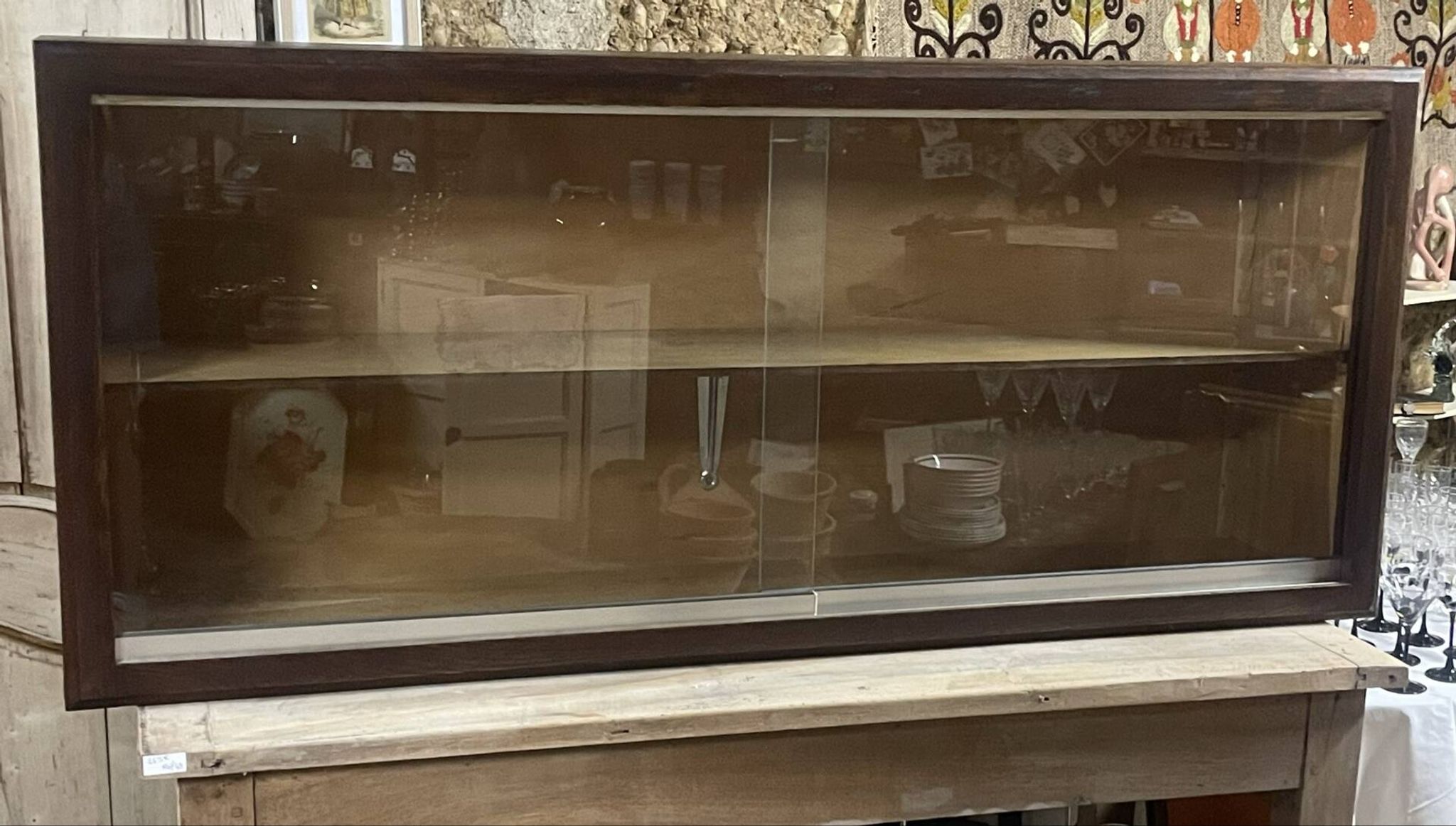1960s wall display cabinet
