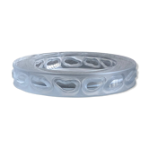 Vintage Bowl in Clear Glass, with Engraved Decorations