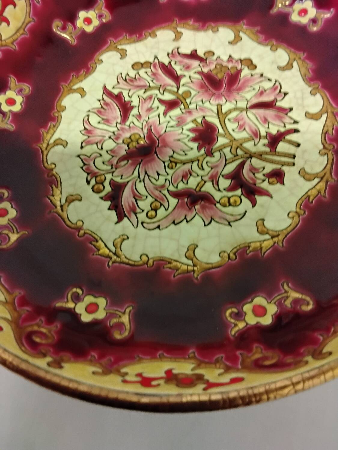 Longwy Enamels Plate
