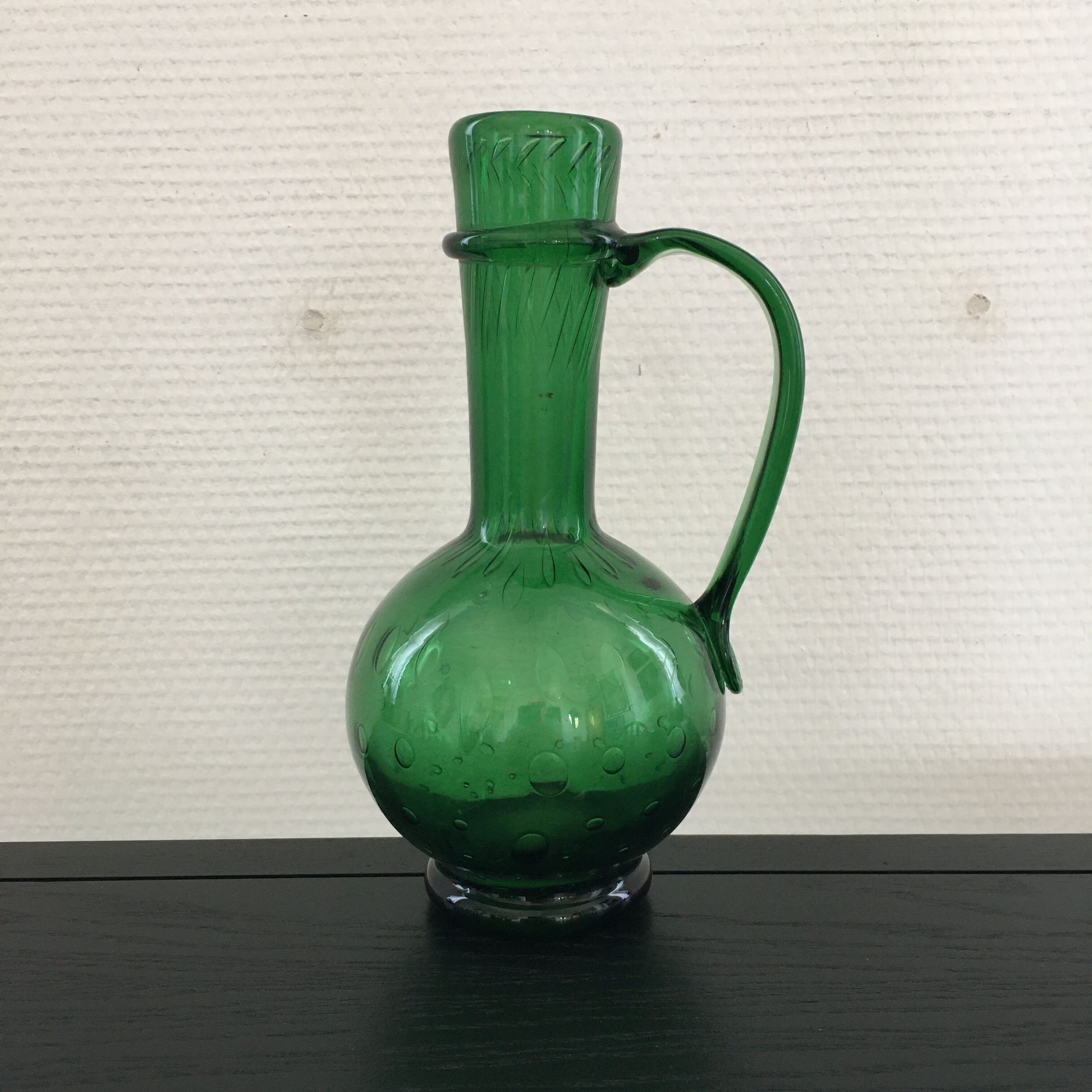 Bottle green decanter