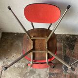 Red formica chairs