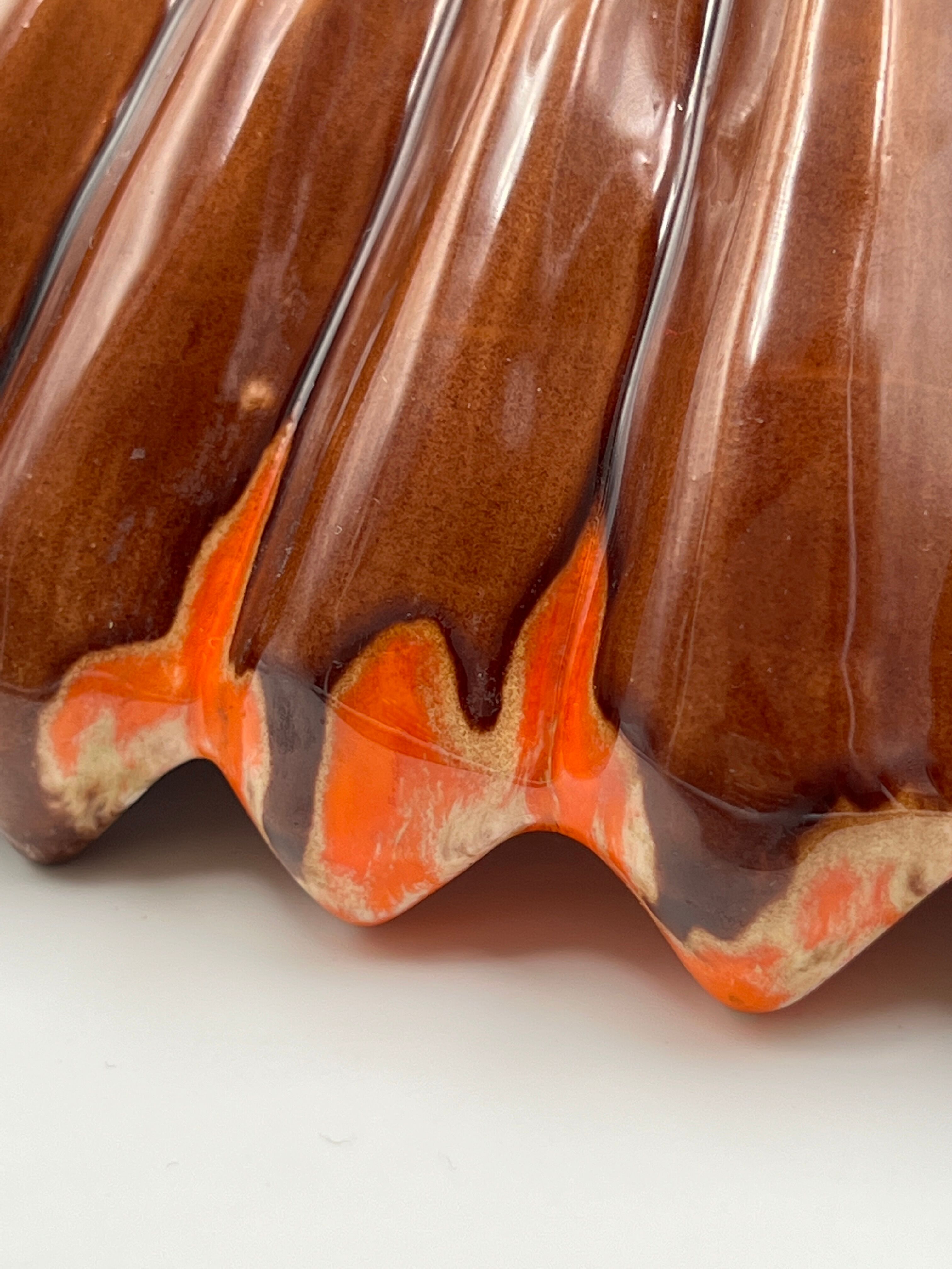 Vallauris orange fruit platter