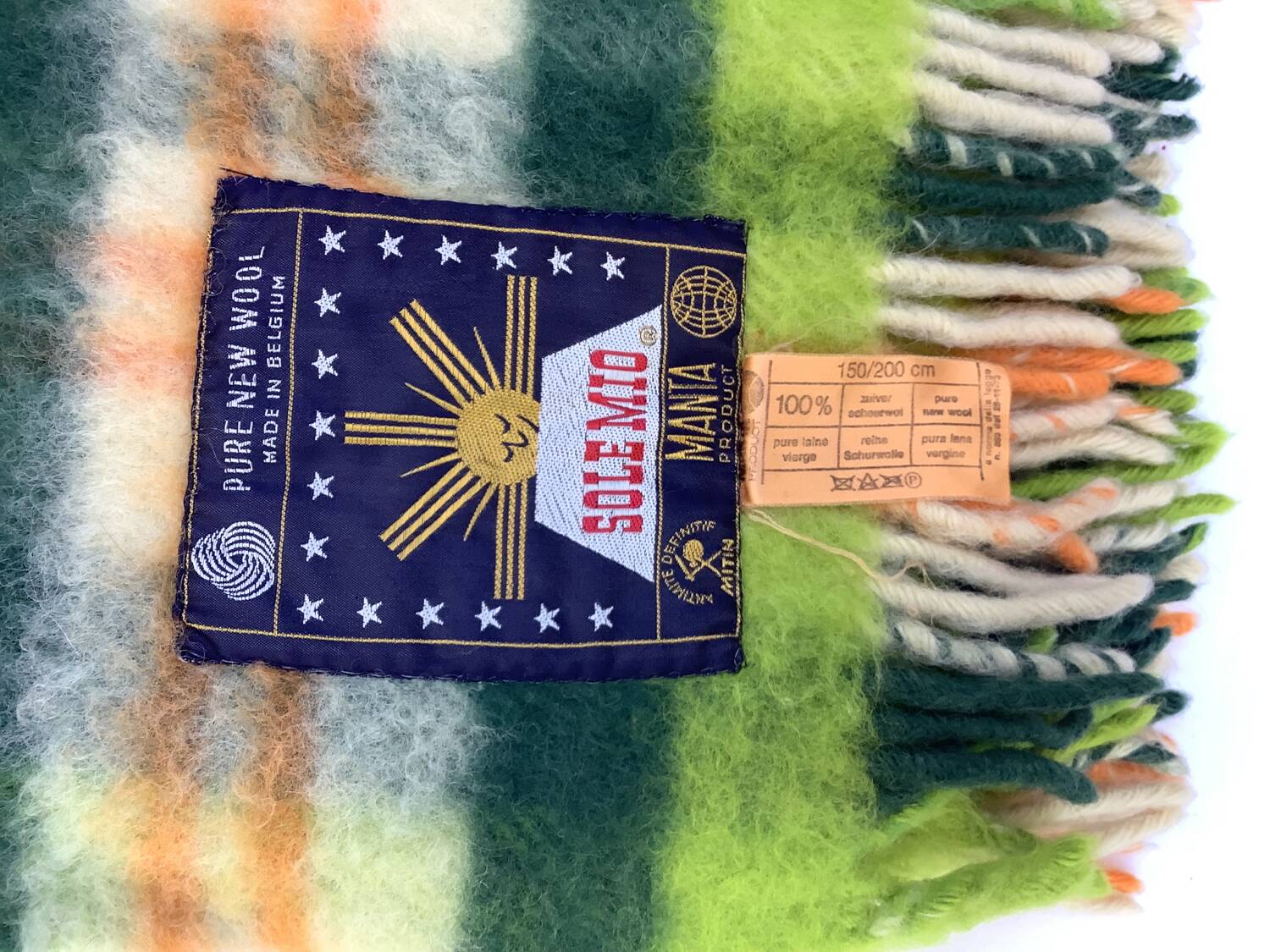 Vintage tartan throw