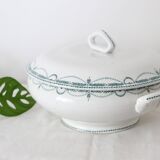 René model tureen or salad bowl, Saint Amand, Terre de Fer, French manufacture