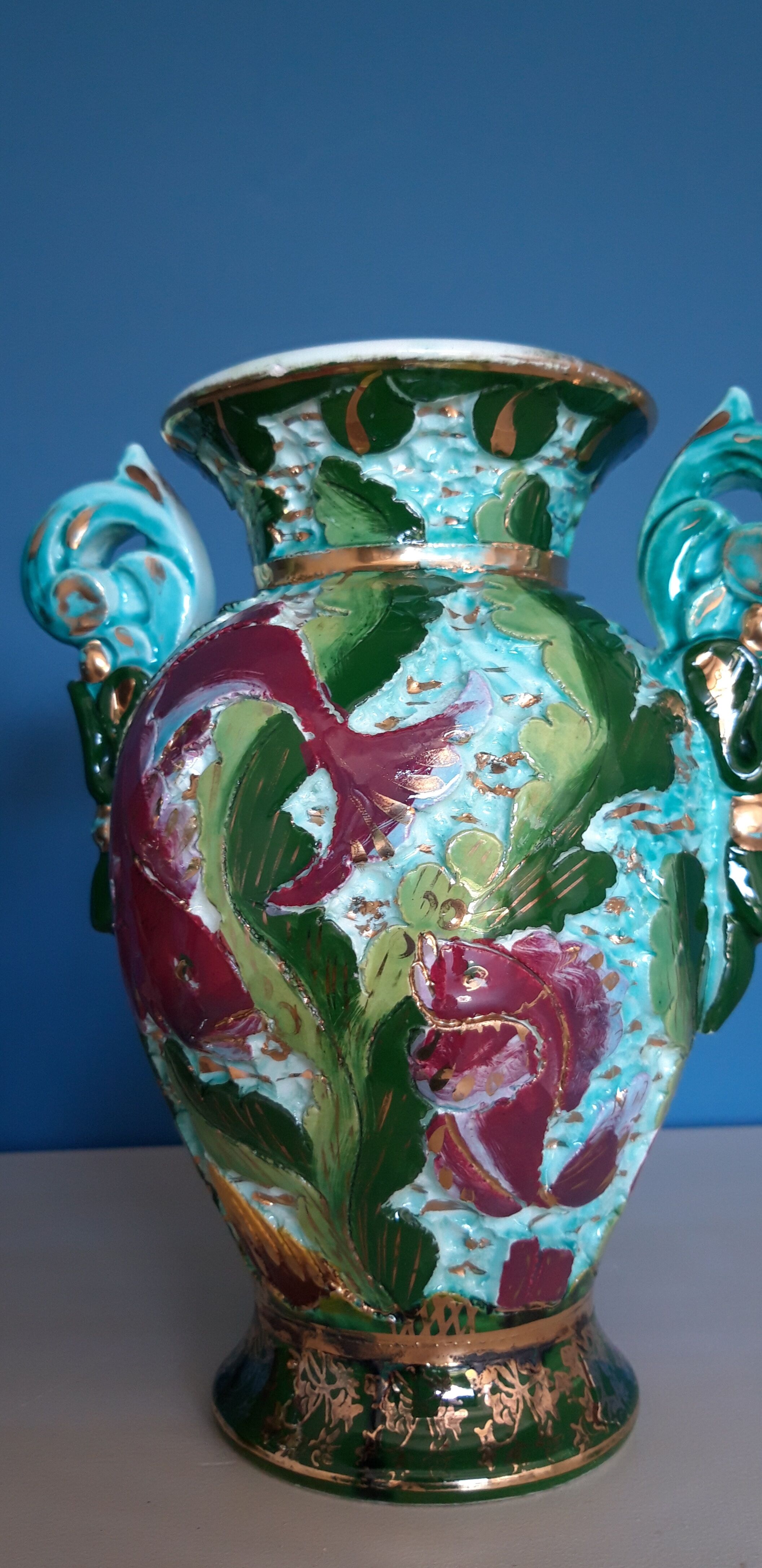 Pair of ceramic vases from Monaco from the 1950s