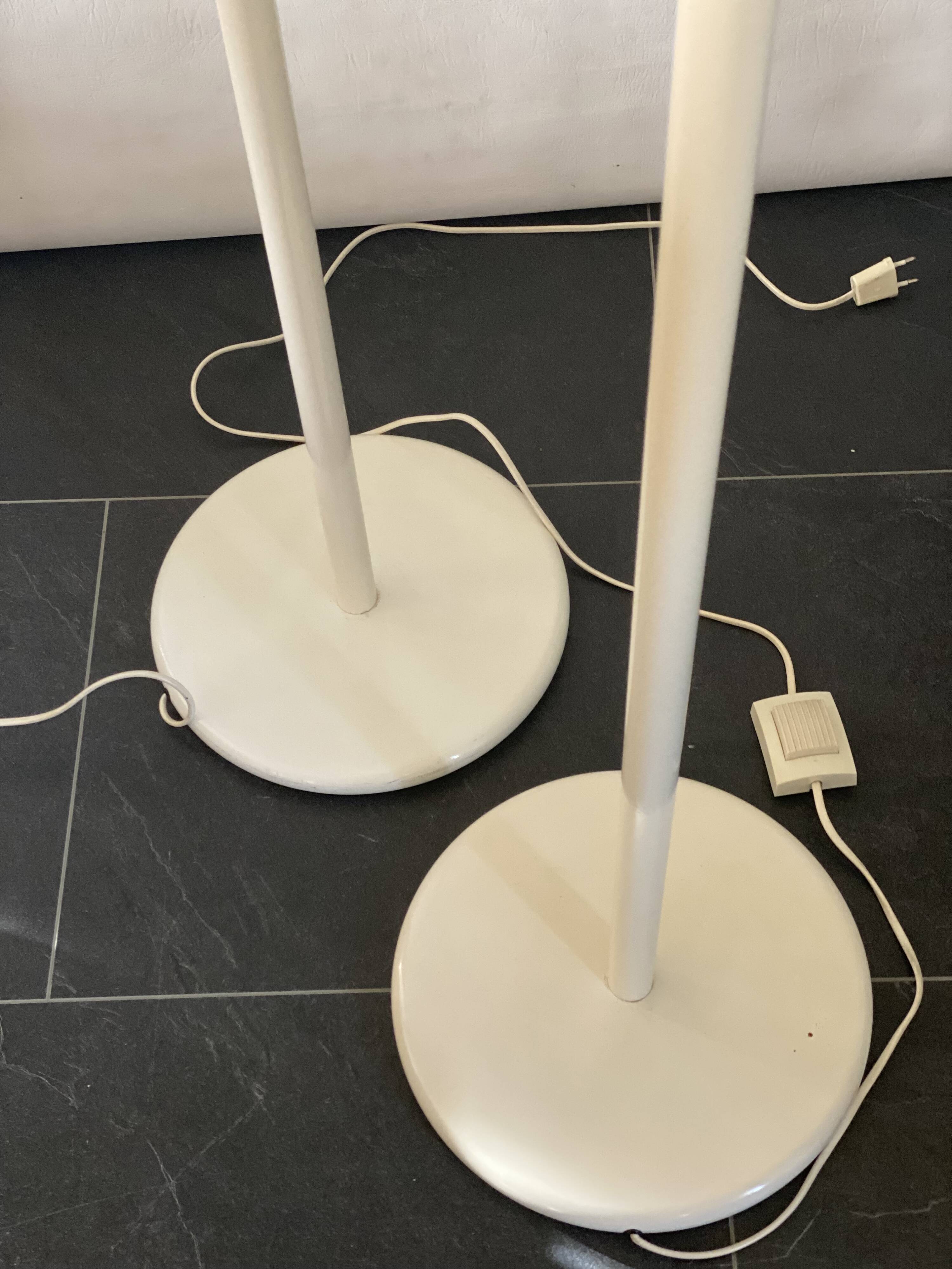 Paire de lampadaires vintage Space Age