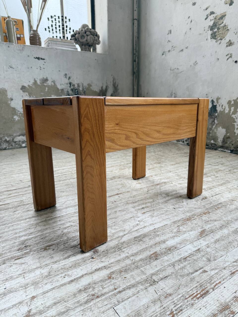 Solid elm bedside table Maison Regain
