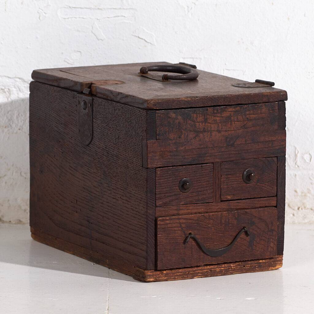 Antique Japanese drawer box – End of the Meiji period (c. 1890-1910) #25