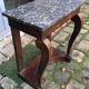 Empire-style console with marble and mahogany claws