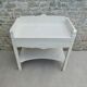 Bathroom furniture in white patina wood