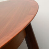 1960s extendible diningtable walnut by Lübke