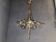 Italian Liberty Bronze Chandelier, 1940s
