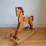 Wooden rocking horse