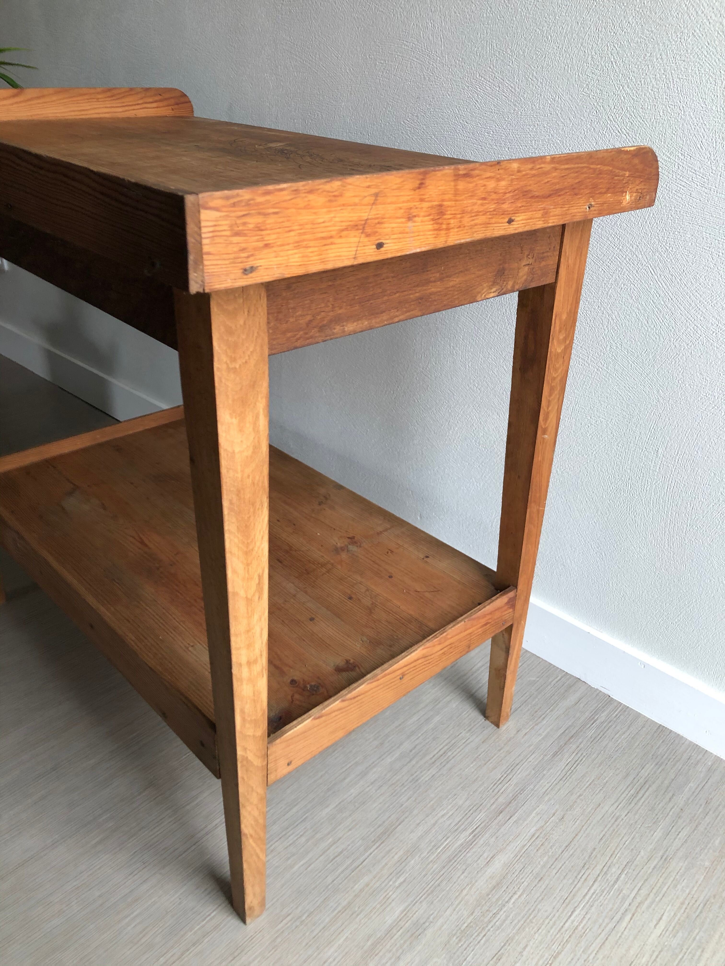 Wooden side table