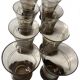 8 smoked glass glasses
