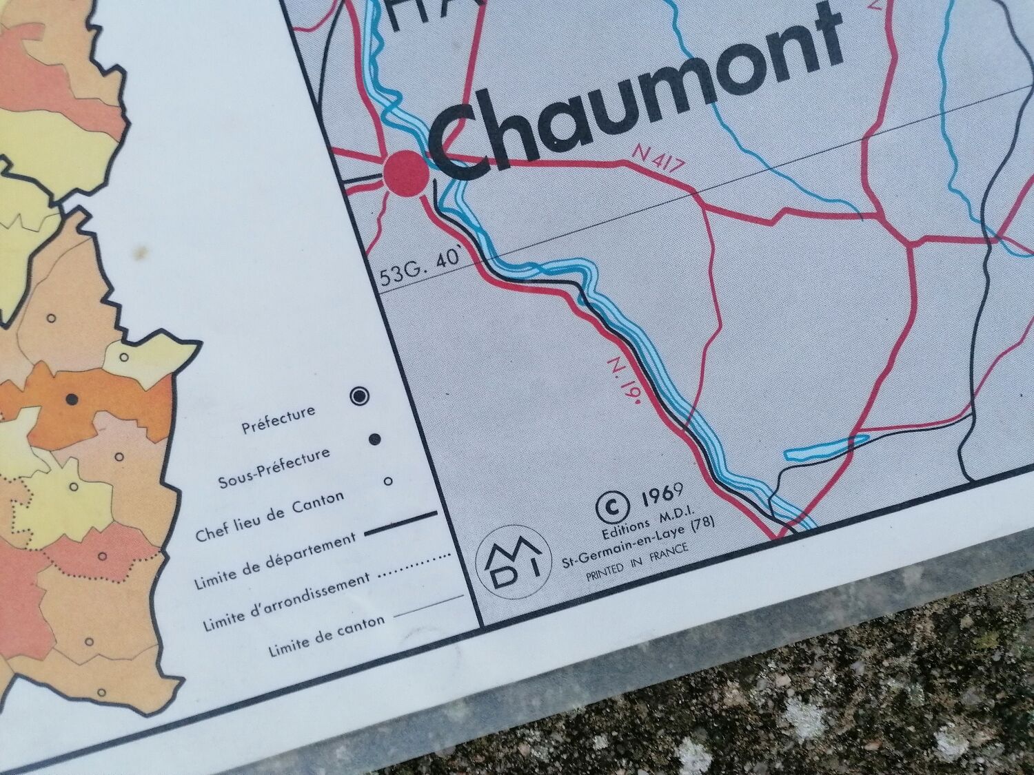 Old MDI Lorraine-France card