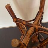 Smoked bamboo stool