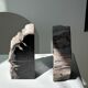 Black petrified wood bookend H17 L17 P6