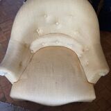 Pair of vintage toad armchairs