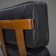 Mid-Century Modern FD 164 Armchair in Teak and Black Leather by Arne Vodder