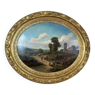 Large painting by Hubert