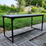 Folding industrial table